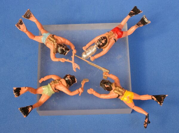 Lone Star Harvey Skin-Divers - Group of 4 Figures