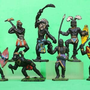 Lone Star African Natives/Zulus - Part Set of 7 Figures