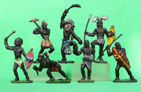 Lone Star African Natives/Zulus - Part Set of 7 Figures