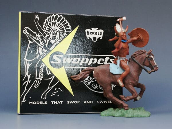Herald Swoppet Indian Medicine Man Mounted - Image 3