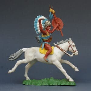 Herald Swoppet Mounted Indian Chief with Dagger