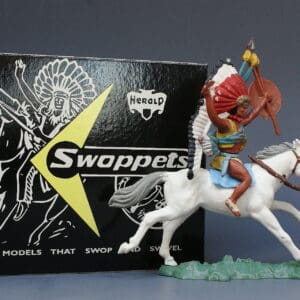 Swoppet Mounted Indian Chief with Dagger (Incorrect Head)