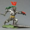 Swoppet C15th Knight Attacking with Sword (RED Phoenix Crest)