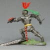 Swoppet C15th Knight Attacking with Sword (RED Phoenix Crest) - Image 2