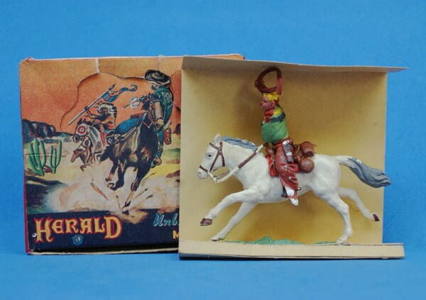 Herald Zang Mounted Cowboy Lassoing (Green Shirt)