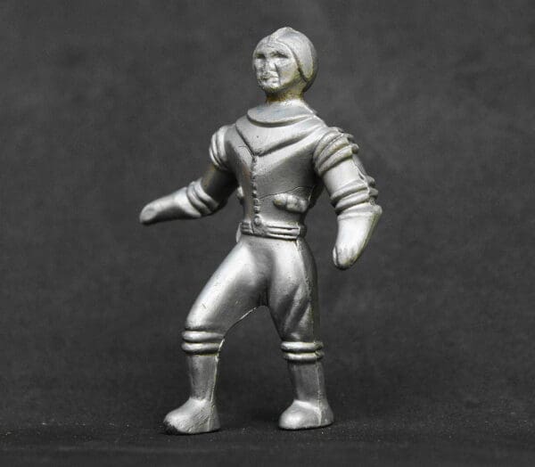 Tudor Rose 60mm Spaceman - Silver-grey Hard Plastic - Image 3