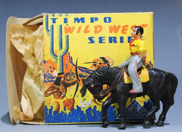 Timpo Wild West Series Mounted Cowboy Hands Tied (Boxed)