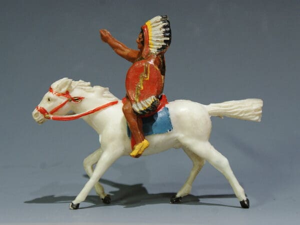 Timpo Wild West Series Mounted Chief with Shield (Boxed) - Image 5