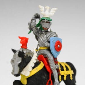 Britains 15th Century Mounted Knight Attacking (BLACK Horse)