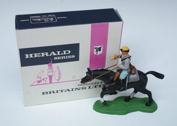 Britains ACW Confederate Cavalry Bugler + Repro Box #45 - Image 5