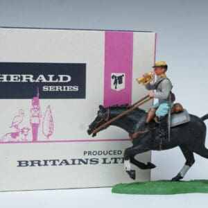 Britains ACW Confederate Cavalry Bugler + Repro Box #45