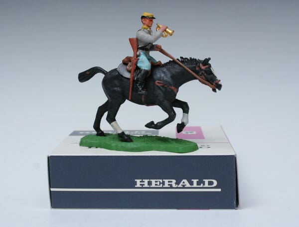Britains ACW Confederate Cavalry Bugler + Repro Box #45 - Image 4