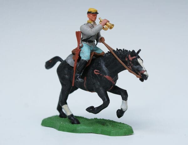 Britains ACW Confederate Cavalry Bugler + Repro Box #45 - Image 2