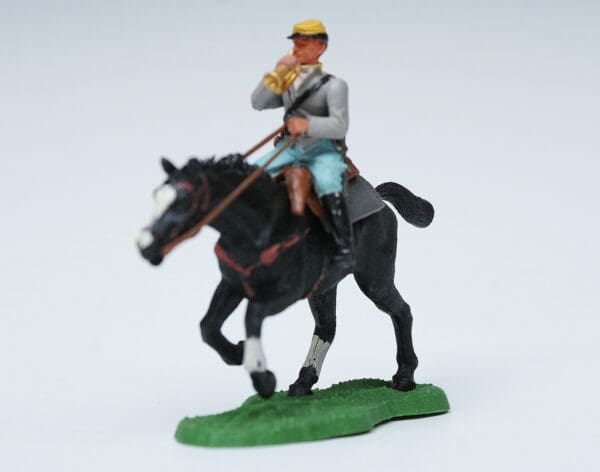 Britains ACW Confederate Cavalry Bugler + Repro Box #45 - Image 3