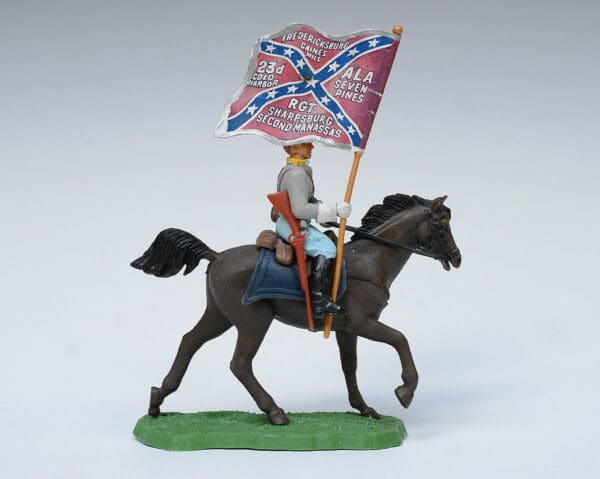 Britains ACW Confederate Cavalry Standard Bearer #92 - Image 2
