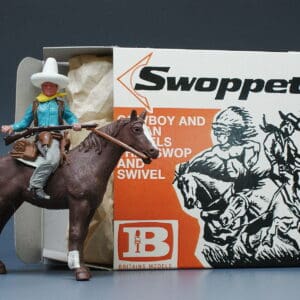Swoppet 2nd Series Cowboy Resting Mounted (Repro Box)