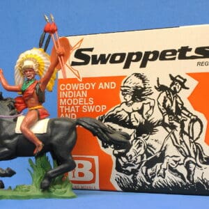 Swoppet Indian Chief with Dagger, Mounted (2nd Series Horse)