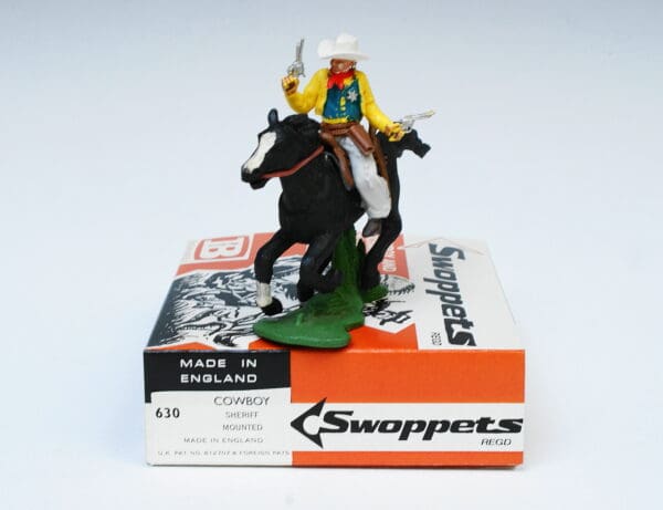 Swoppet Cowboy Sheriff Mounted (2nd Series Horse) - Image 4