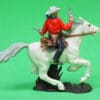 Swoppet Cowboy Sheriff Mounted (2nd Series Horse - BROWN Base) - Image 3
