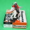 Swoppet Cowboy Sheriff Mounted (2nd Series Horse - BROWN Base) - Image 4
