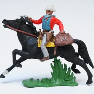Swoppet Cowboy Bank Robber Mounted (2nd Series Horse)