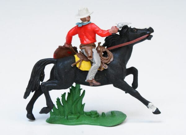 Swoppet Cowboy Bank Robber Mounted (2nd Series Horse) - Image 2