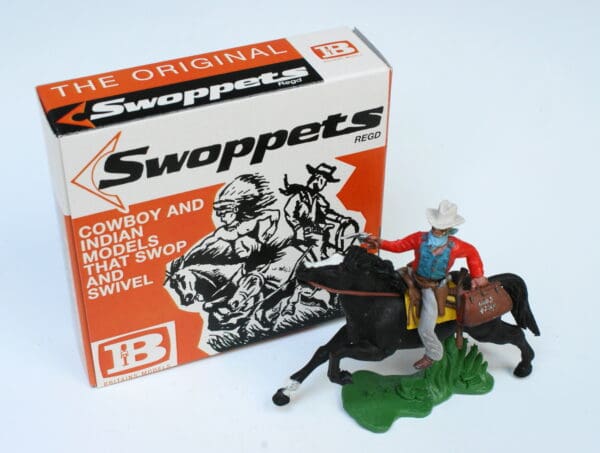 Swoppet Cowboy Bank Robber Mounted (2nd Series Horse) - Image 4