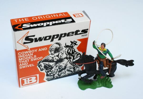 Swoppet Cowboy Throwing Lasso Mounted (2nd Series Horse) - Image 4