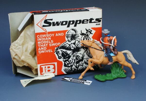 Swoppet Cowboy with Lasso Mounted - 2nd Issue ORIGINAL Box