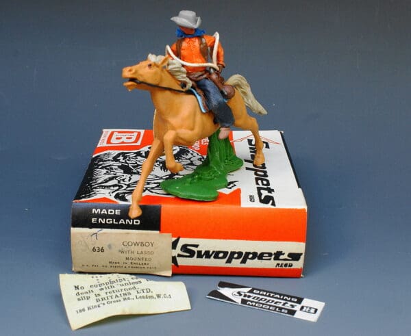 Swoppet Cowboy with Lasso Mounted - 2nd Issue ORIGINAL Box - Image 4