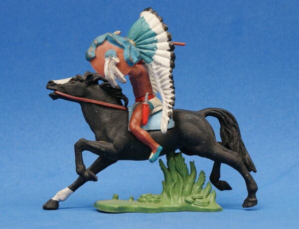 Swoppet Indian Chief with Spear Mounted (2nd Series Horse) - Image 3