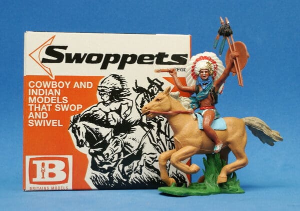 Swoppet Indian Chief with Dagger Mounted (2nd Series Horse) - Image 4