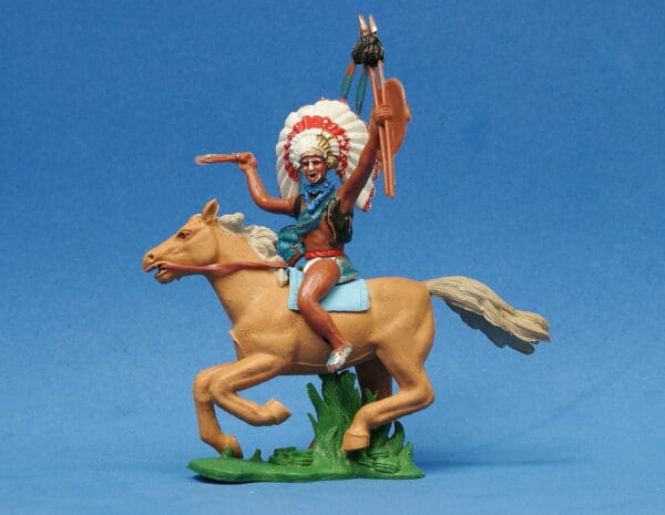 Swoppet Indian Chief with Dagger Mounted (2nd Series Horse) - Image 3