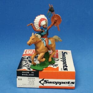 Swoppet Indian Chief with Dagger Mounted (2nd Series Horse)
