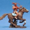 Swoppet Indian Brave Mounted (2nd Series Horse - BROWN Base)