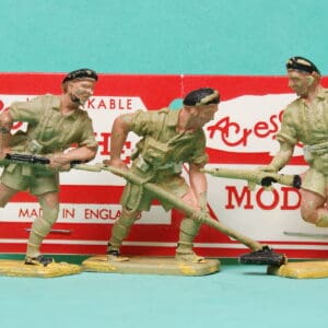 Crescent British 8th Army Toy Soldiers x 3 (Repro Header)