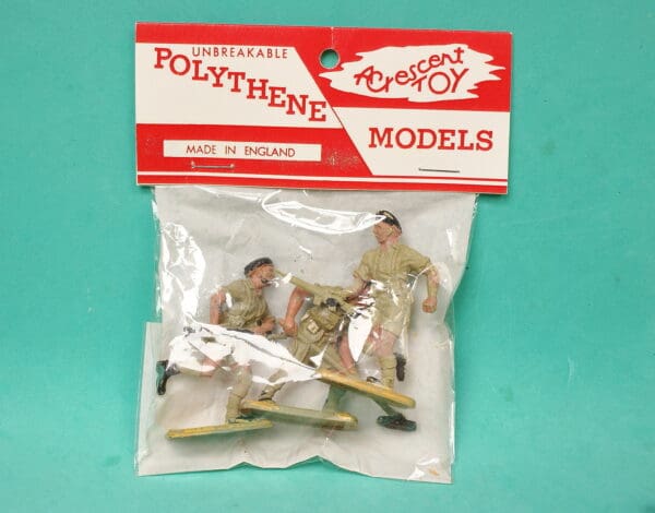 Crescent British 8th Army Toy Soldiers x 3 (Repro Header) - Image 2