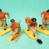 Crescent British 8th Army Toy Soldiers with RED Painted Shirts