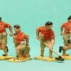 Crescent British 8th Army Toy Soldiers with RED Painted Shirts - Image 2