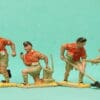 Crescent British 8th Army Toy Soldiers with RED Painted Shirts - Image 3