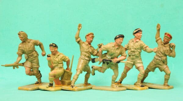 Crescent 8th Army Toy Soldiers x 6 - Image 2