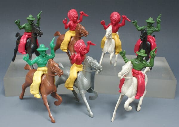 Lido Wild West Copies Cowboys & Indians - Polystyrene Horses - Image 4