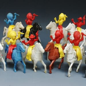 Swivel-Waist Cowboys & Indians - Lido Soft Plastic Western Horses