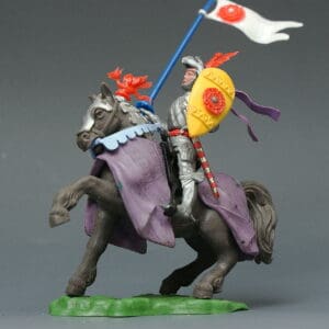 Swoppet Mounted Knight with Standard - MAUVE Blanket
