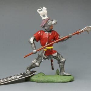 Swoppet Knight with Halberd (Red Tunic)
