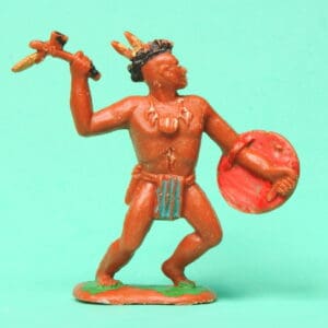 Crescent 60mm Mohican Indian with Tomahawk & Shield