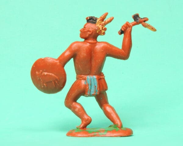 Crescent 60mm Mohican Indian with Tomahawk & Shield - Image 2