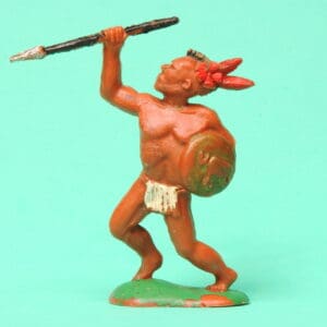 Crescent 60mm Mohican Indian with Spear & Shield
