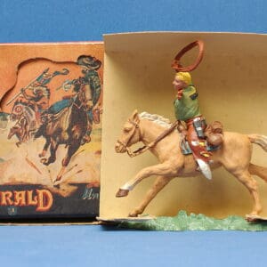 Herald Zang Mounted Cowboy Lassoing - ORIGINAL Box!