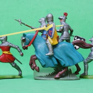Britains Medieval Knights 'Made in Hong Kong' - Group of 5 #1